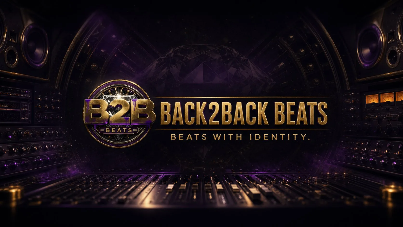 Back2Back Beats studio and mixing console