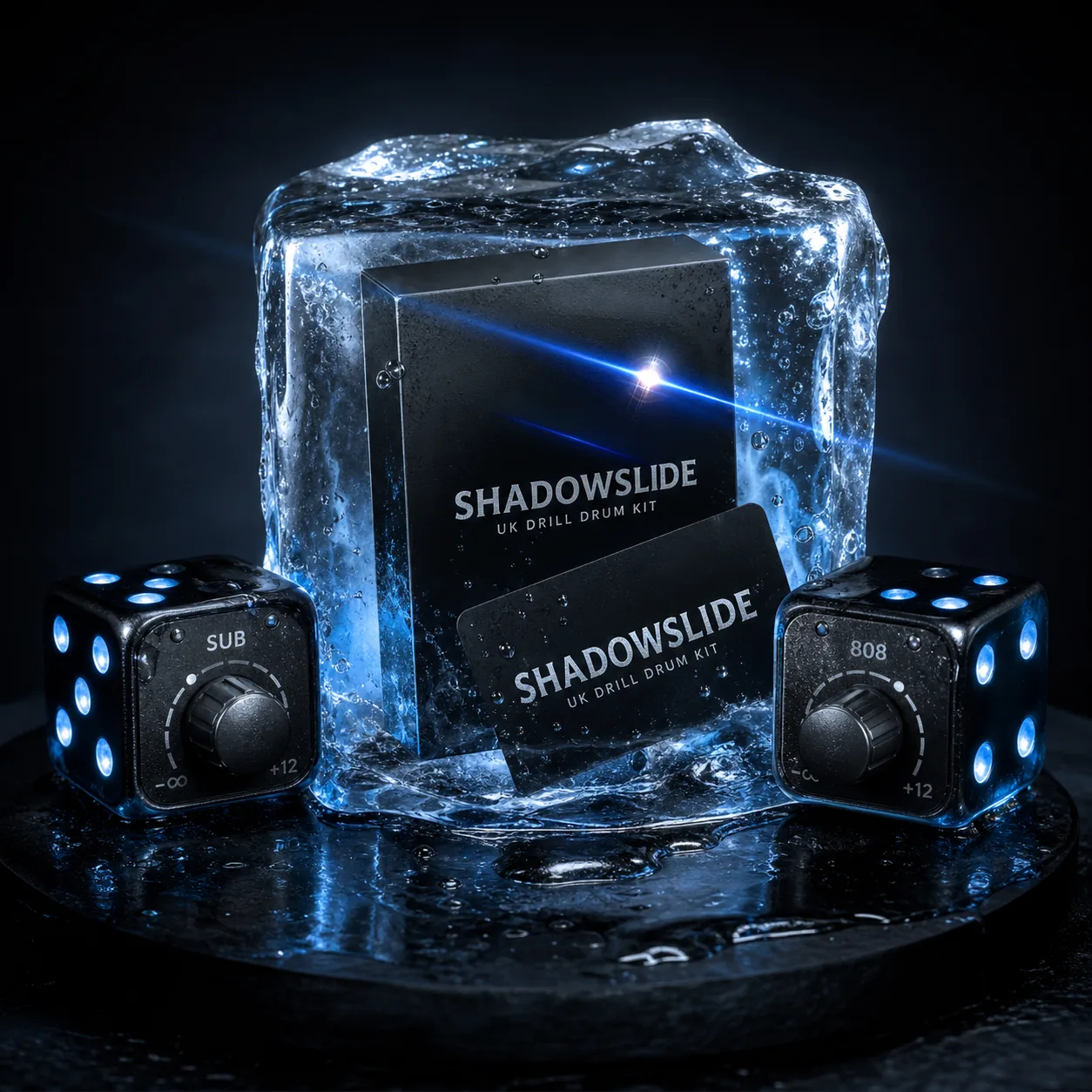 ShadowSlide UK Drill Drum Kit frozen product display