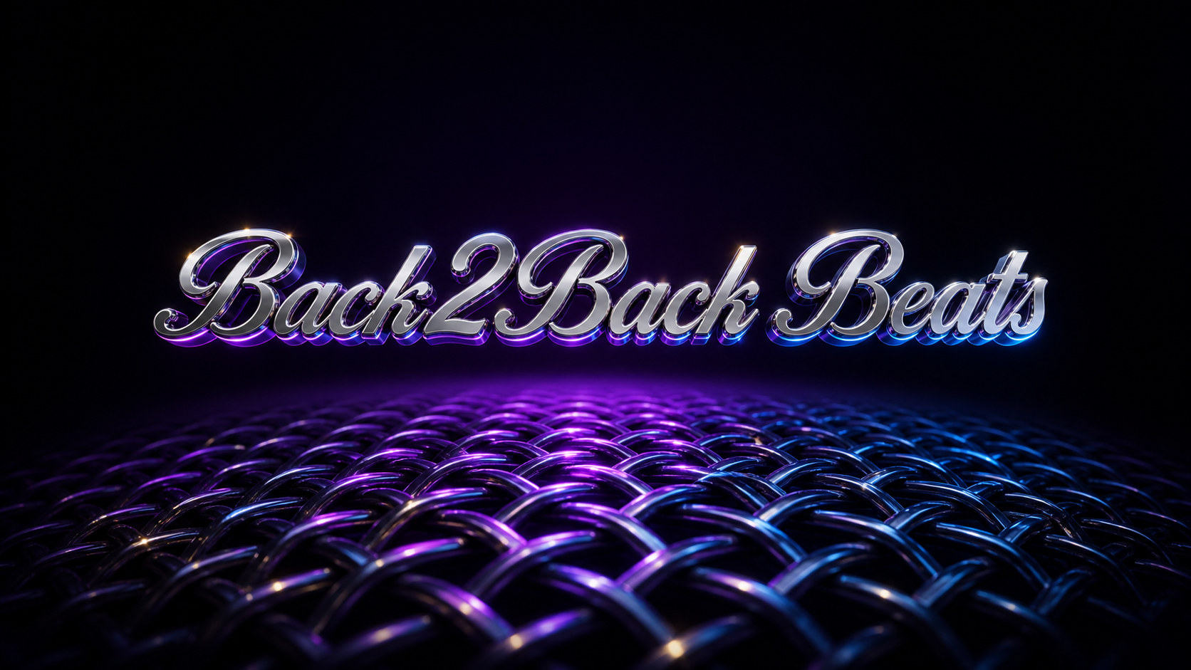 Purple studio grille with Back2Back Beats lettering